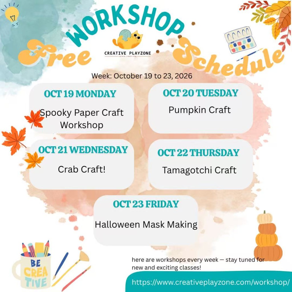 Art Workshop Poster - October 19 to October 23, 2026